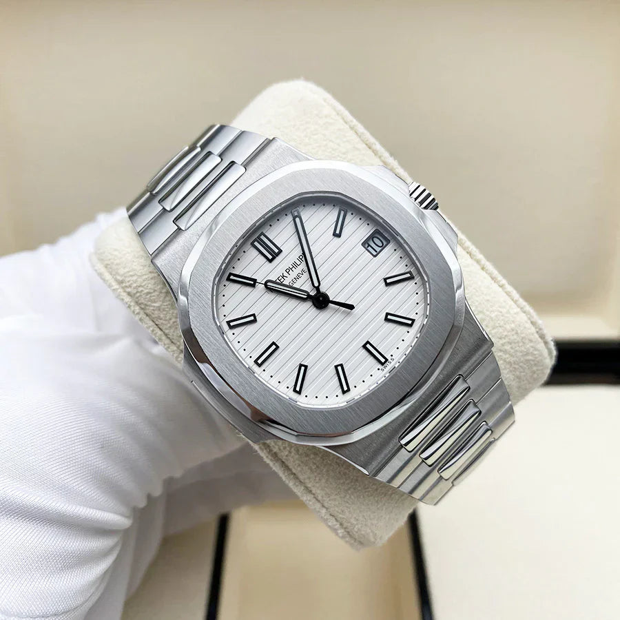 Stainless Steel PP Watch With White Dial