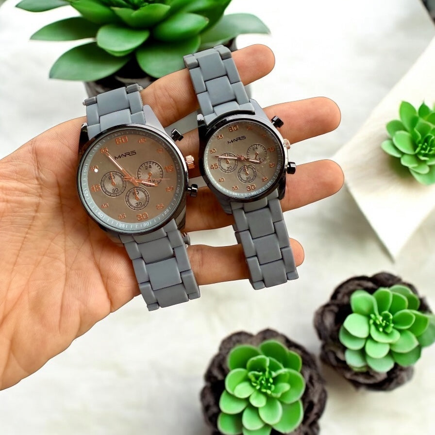 MARS COUPLE WATCHS FOR MEN AND WOMEN
